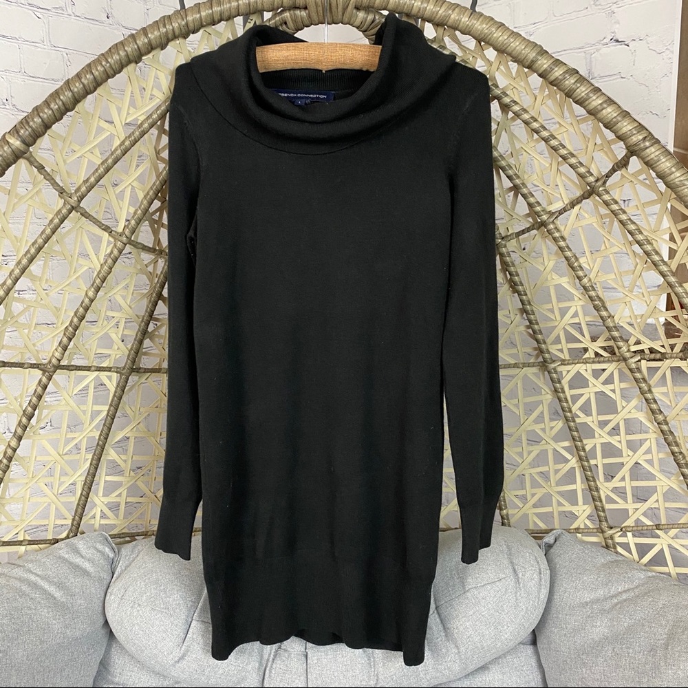 French Connection So Soft Sweater Dress - Black